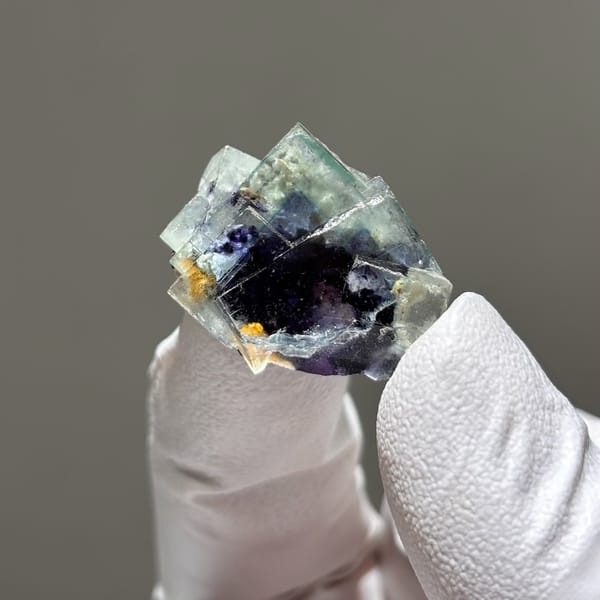 Purple and Green Fluorite Inner Mongolia 2.5 cm — complete view
