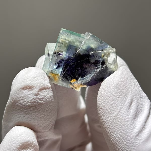Purple and Green Fluorite Inner Mongolia 2.5 cm — alternate view