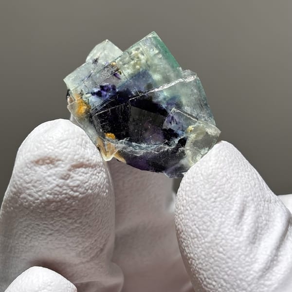 Purple and Green Fluorite Inner Mongolia 2.5 cm — alternate view