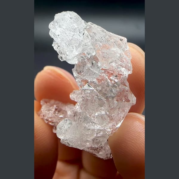 Etched pollucite from Pakistan — complete view