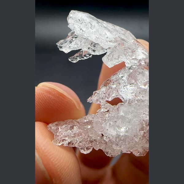 Etched pollucite from Pakistan — alternate view