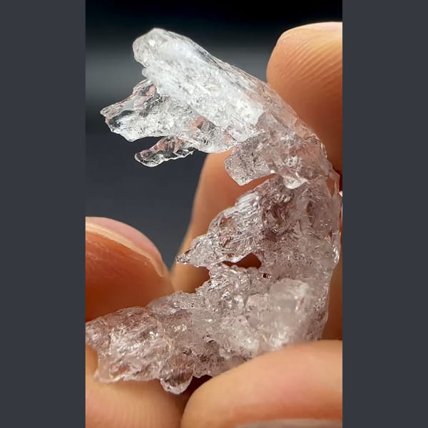 Etched pollucite from Pakistan — alternate view