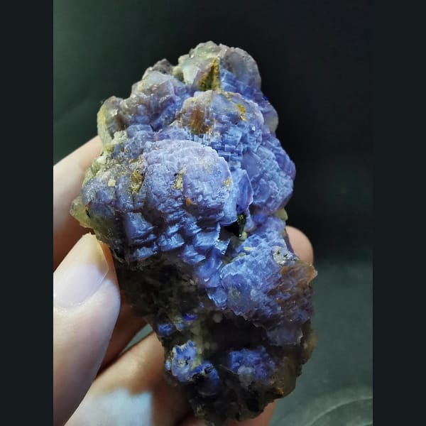 Stepped fluorite with quartz and marmatite from Huanggangliang — alternate view