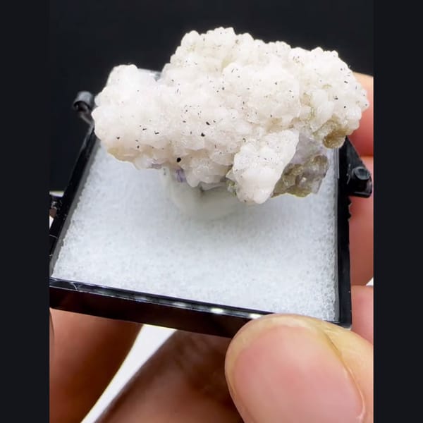 Fluorite with White Dolomite Yaogangxian 3.1 cm — alternate view
