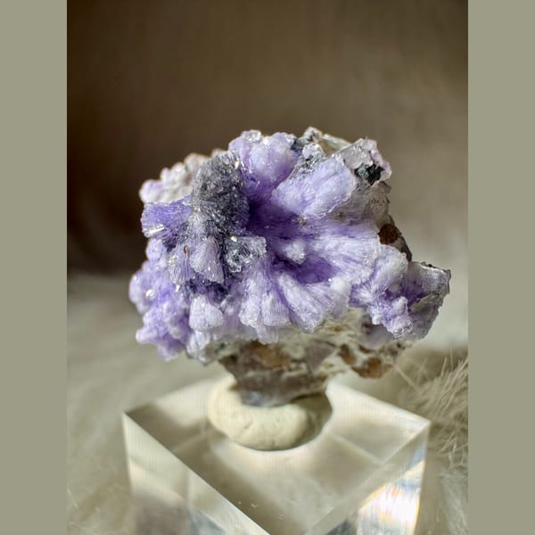 Purple Creedite Cluster 3.2 cm — complete view