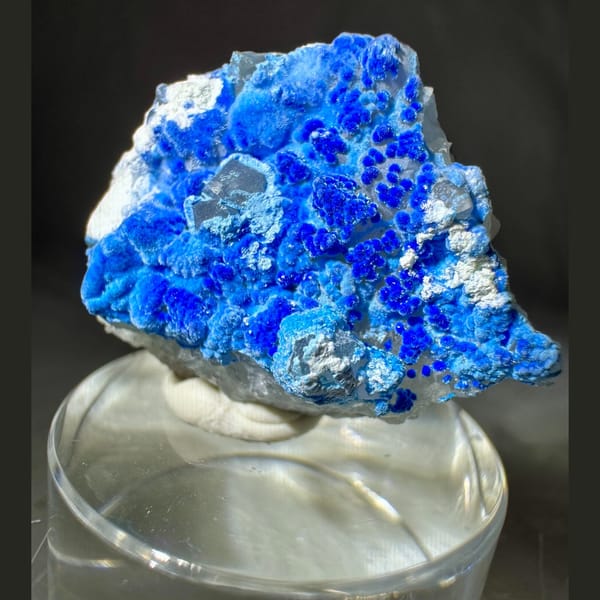 Blue Cyanotrichite 3.5 cm — complete view
