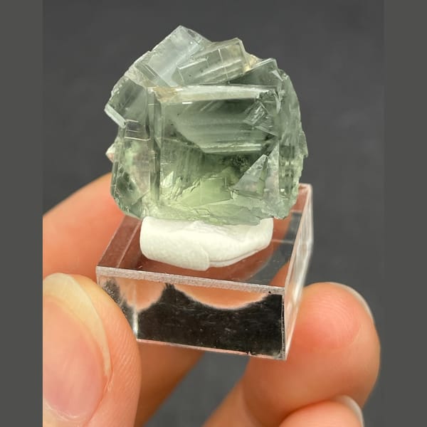 Scenic fluorite from Xianghualing — detail view