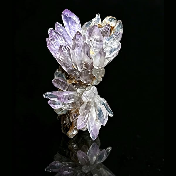 Purple Amethyst Cluster Mexico 3.5 cm — complete view