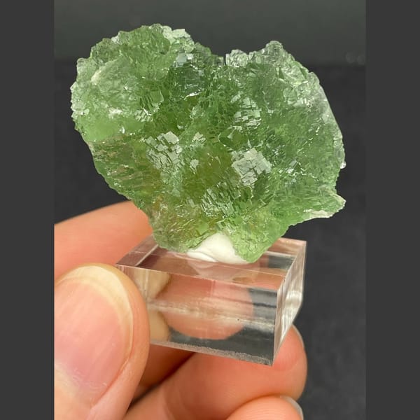 Stepped fluorite from Henan — alternate view