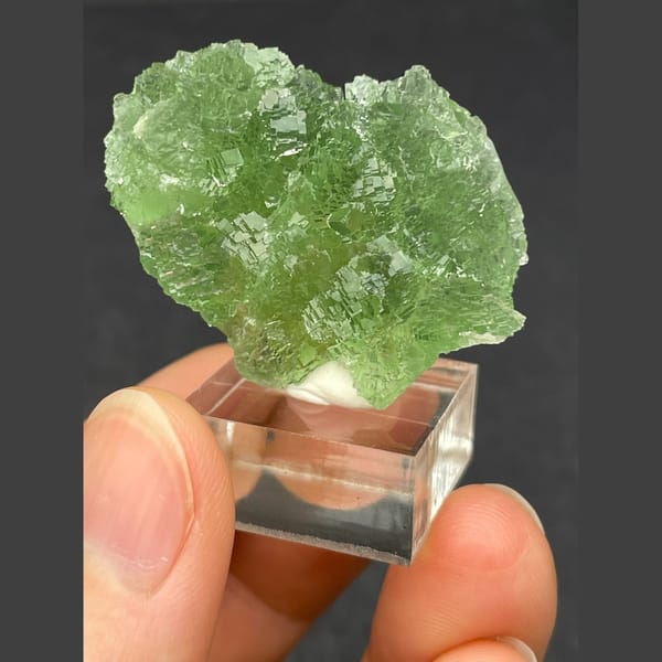 Stepped fluorite from Henan — alternate view