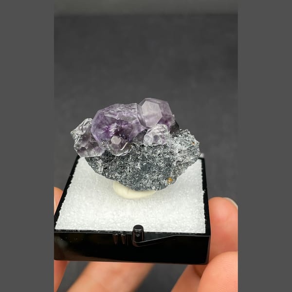 Large fluorite from Fujian — alternate view