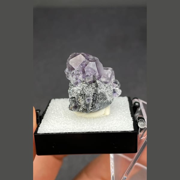 Large fluorite from Fujian — detail view