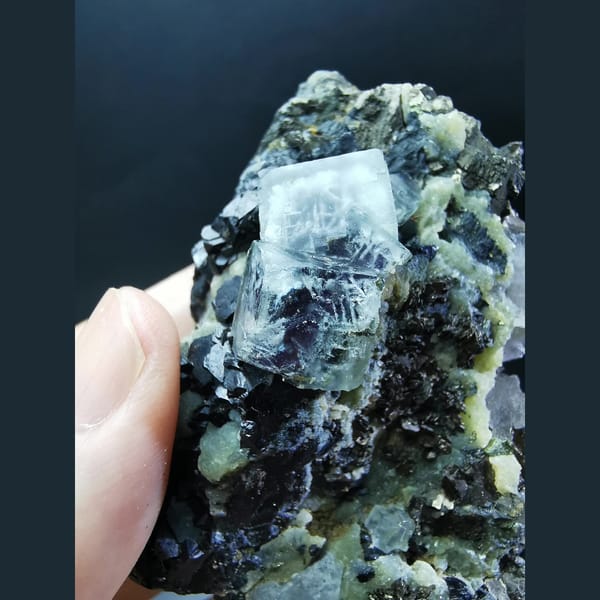 Fluorite with marmatite, pyrrhotite and mica — alternate view