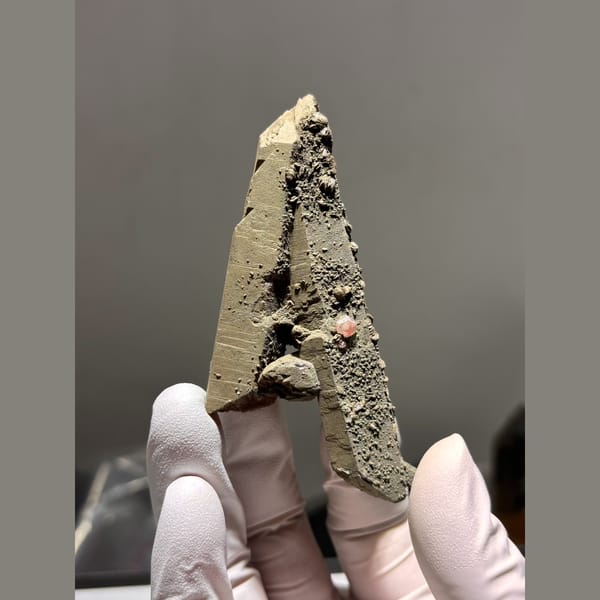 Floater cluster of long coated quartz crystals from Inner Mongolia — alternate view