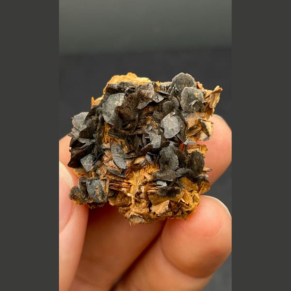 Chocolate calcite from Guangdong — alternate view