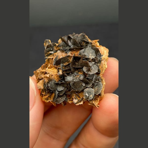 Chocolate calcite from Guangdong — alternate view