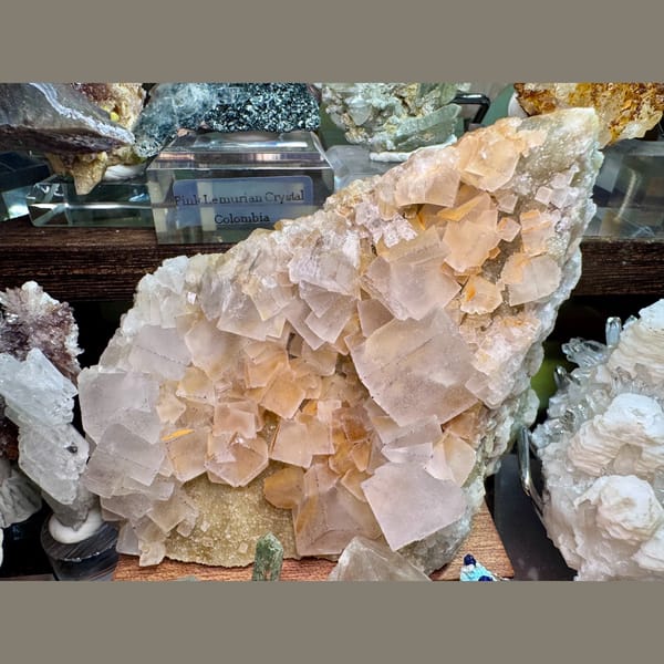 Large Clear Fluorite Plate 10.0 cm — complete view