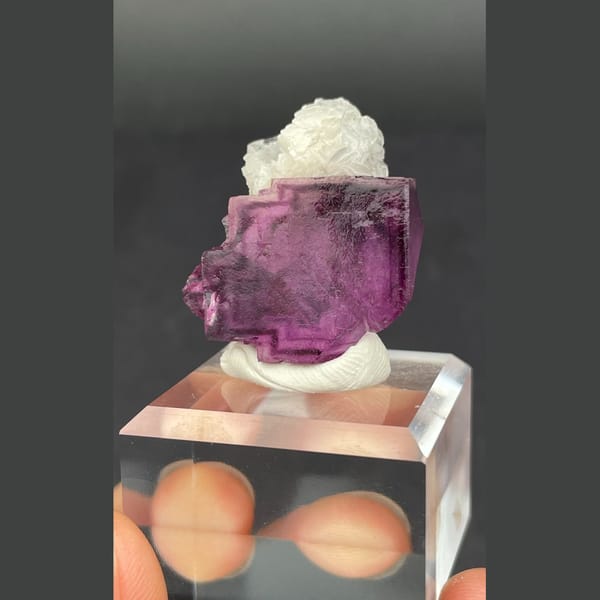 Purple fluorite from Hunan — alternate view