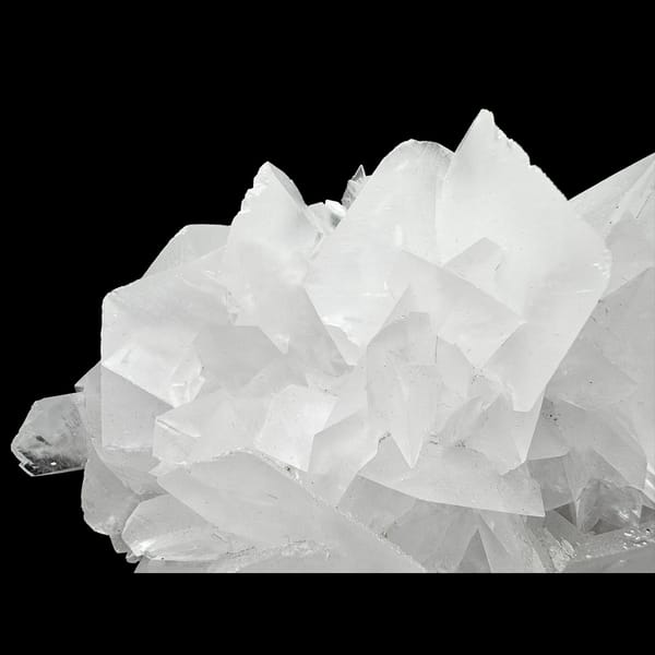 White rose petal calcite from Yaogangxian, Hunan — alternate view