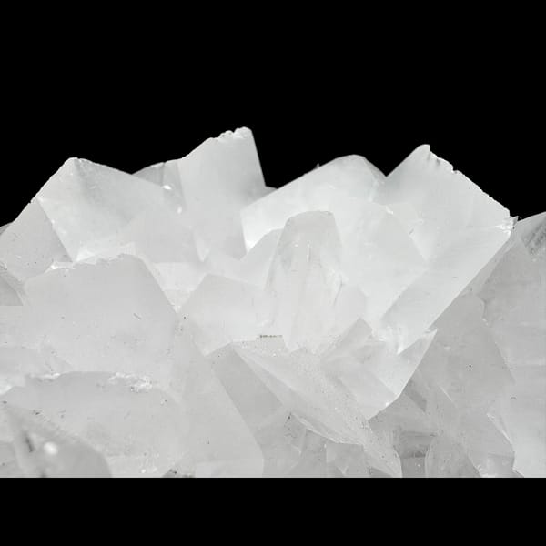 White rose petal calcite from Yaogangxian, Hunan — detail view