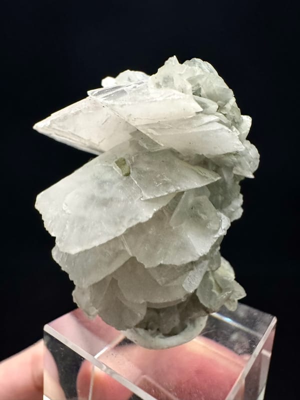Pale Green Petal Calcite Rosette from Inner Mongolia — full specimen view 2 of 4