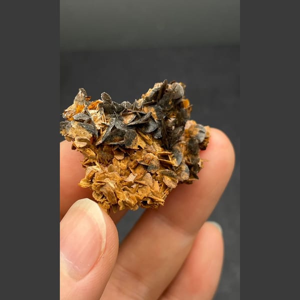 Chocolate calcite from Guangdong — alternate view