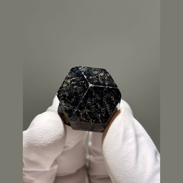 Lustrous black schorl tourmaline from Namibia — alternate view
