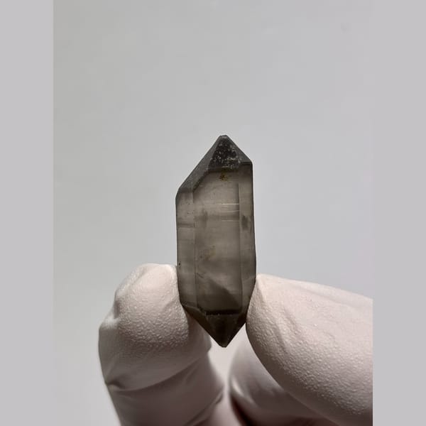 Slender hat elestial quartz from Yunnan — alternate view