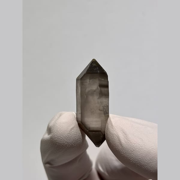 Slender hat elestial quartz from Yunnan — alternate view