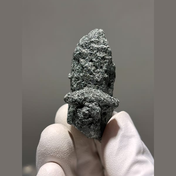 Dark greenish Himalayan quartz from Pakistan — alternate view