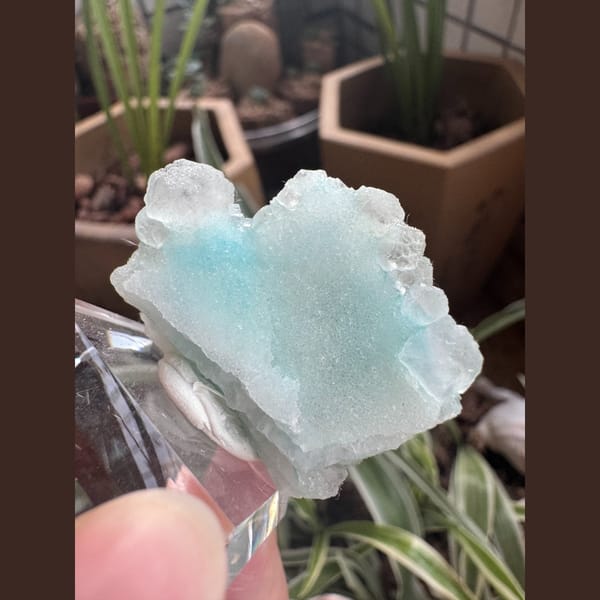 Pale Blue-Green Fluorite 3.5 cm — alternate view