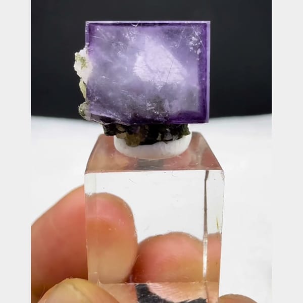 Purple Fluorite with Octahedron Phantom Yaogangxian 1.3 cm — complete view