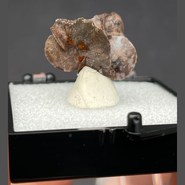 Chocolate calcite A from Guangdong — alternate view