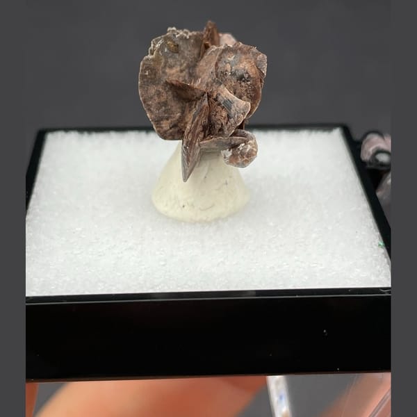 Chocolate calcite A from Guangdong — alternate view