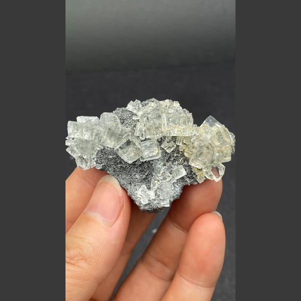 Fluorite mid from Fujian — complete view