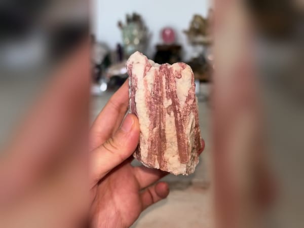 Natural Pink Tourmaline Crystal 234.3 g, Freestanding Collector Mineral Specimen — alternate view
