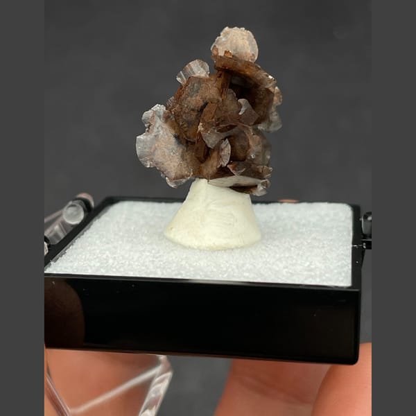 Chocolate calcite B from Guangdong — alternate view