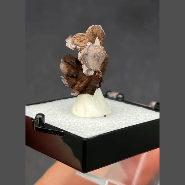 Chocolate calcite B from Guangdong — alternate view