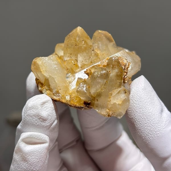 Quartz from Xuebaoding — detail view