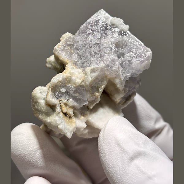 Colorful fluorite specimen — complete view