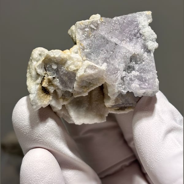 Colorful fluorite specimen — alternate view