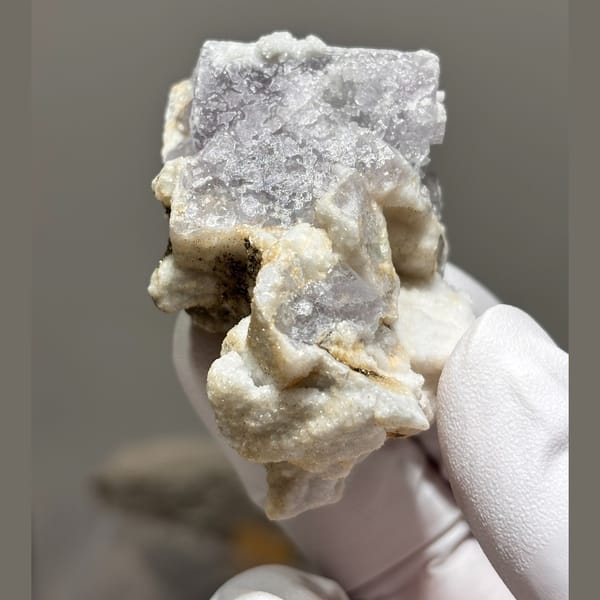 Colorful fluorite specimen — alternate view