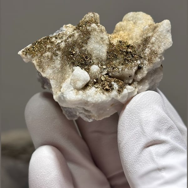 Colorful fluorite specimen — detail view