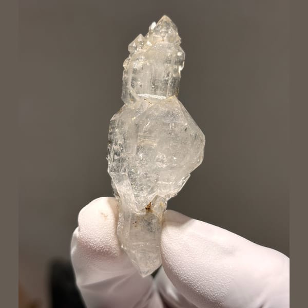 Skeletal backbone spirit quartz — complete view