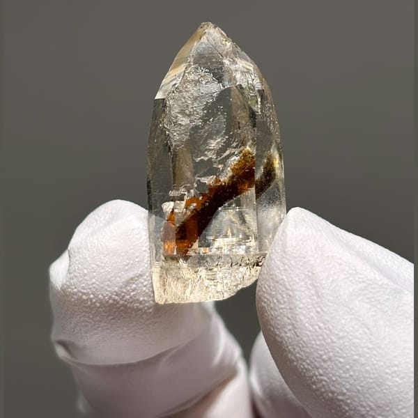 Himalayan quartz crystal — complete view