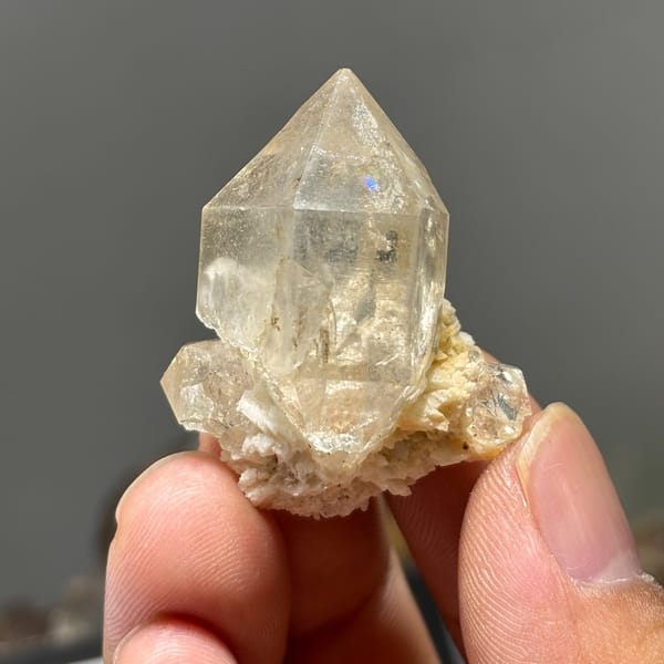 Spirit quartz point — complete view