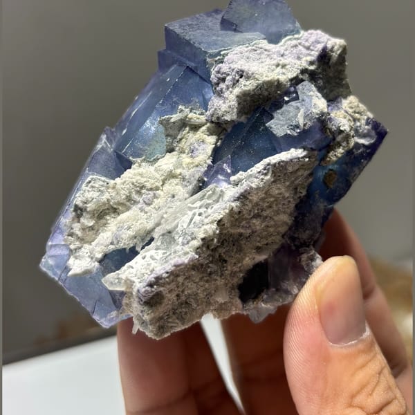 Fluorite from Yaogangxian — detail view