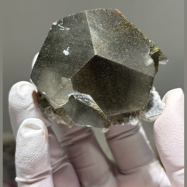 Mercedes-style calcite cluster — alternate view