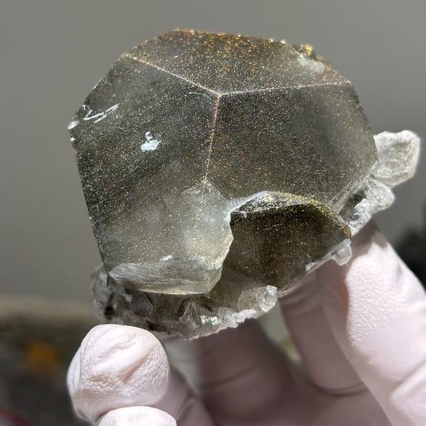 Mercedes-style calcite cluster — alternate view