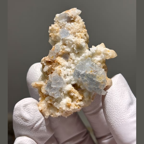 Calcite crystal cluster — detail view